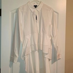 White XL long-sleeved top